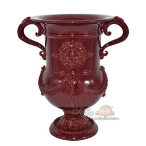 Vaso monumentale h 50 plastico sofia bordeaux integrale