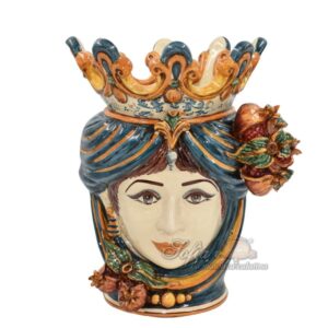 Testa h 40 melograni blu/arancio femmina