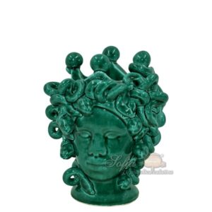 Testa h 15 medusa verde smeraldo femmina