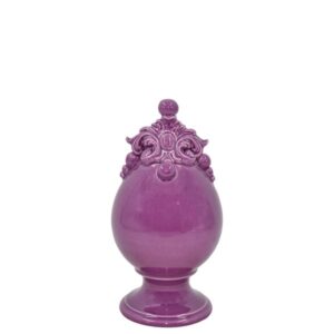 Uovo c/piede h 18 plastico sofia glicine