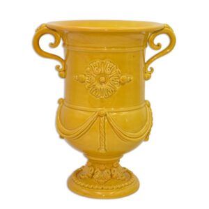 Vaso monumentale h 50 plastico sofia senape