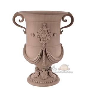 Vaso monumentale h 50 plastico sofia tortora opaco