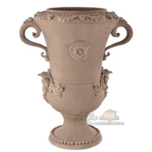 Vaso aquila h 50 plastico sofia tortora opaco