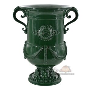 Vaso monumentale h 31 plastico sofia verde antico