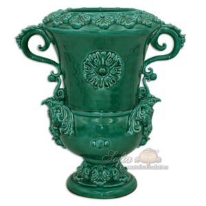 Vaso aquila h 35 plastico sofia verde smeraldo