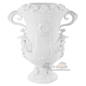 Vaso aquila h 35 plastico sofia white line