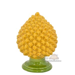 Pigna artigianale h 20 senape/foglia