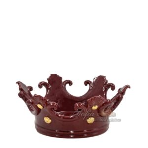 Corona svuota tasche media d. 27 cm bordeaux/oro