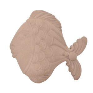 Pesce da appendere grande 23x20 tortora opaco