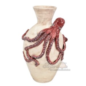 Vaso polpo h 40 madreperla colorato