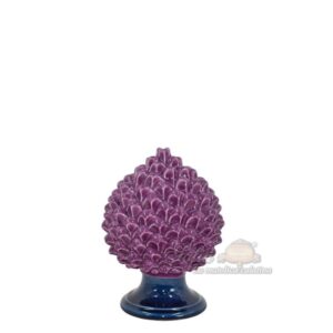 Pigna artigianale h 15 glicine/blu