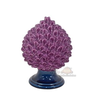 Pigna artigianale h 25 glicine/blu