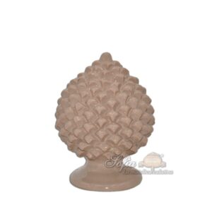 Pigna artigianale h 40 tortora lucido