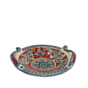 Centrotavola Ø 30 ornato blu/bordeaux