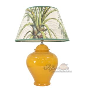 Lume potiche h 35 senape (h65 c/paralume Ø40 Horus - Ø45 Corallina)