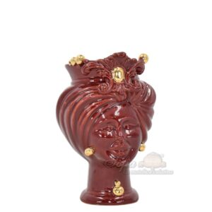Testa h 16 tuareg bordeaux/oro femmina - Bomboniera
