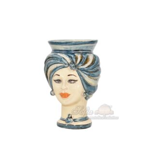 Testa h 16 corona liscia tuareg mono blu femmina - Bomboniera
