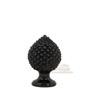 Pigna artigianale h 15 black line lucido