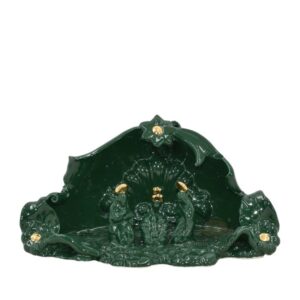 Natività media 14x10 verde/oro