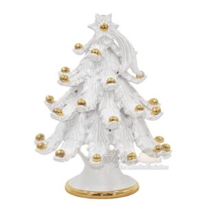 Albero di natale 3°M h 25 White/Gold