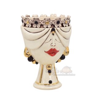 Testa h 30 zahira c/fiori linea poker femmina