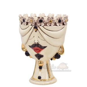 Testa h 30 zahira c/fiori linea poker femmina