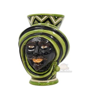 Testa h 30 Parigi corona liscia nero/verde maschio moro