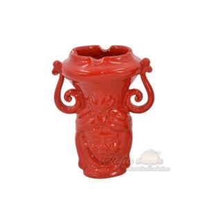 Testa a posacenere h 15 rosso fuoco femmina - Bomboniera