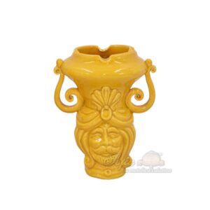 Testa a posacenere h 15 senape maschio - Bomboniera