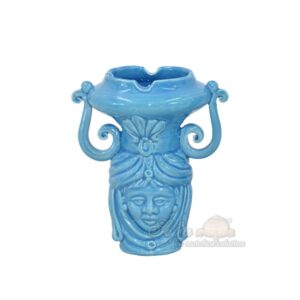 Testa a posacenere h 15 turchese femmina - Bomboniera