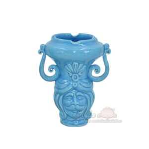 Testa a posacenere h 15 turchese maschio - Bomboniera