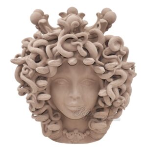 Testa h 38 medusa medusa tortora opaco