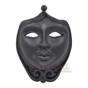 Maschera da appoggio cm 25x30 black line opaco femmina