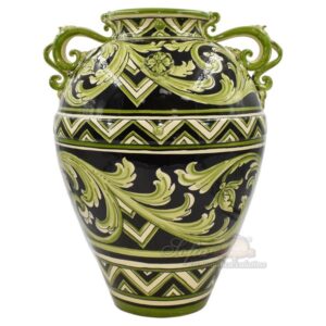Vaso h 50 Parigi nero/verde