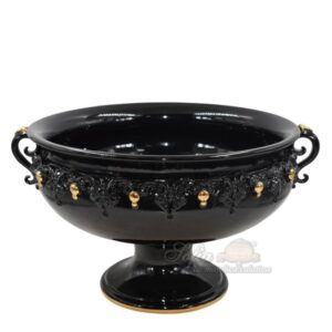 Alzata Ø 40 plastico sofia black/gold