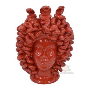 Applique a testa h 40 medusa cobra rosso fuoco