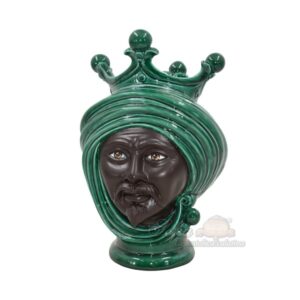 Testa h 30 verde smeraldo maschio viso opaco
