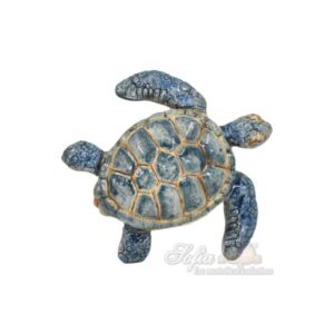 Tartaruga 1°M 17x15 cm mono blu