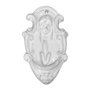 Acquasantiera piccola madonna 2° M h 15 white line - Bomboniera