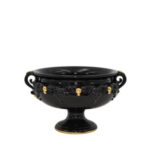 Alzata Ø 20 plastico sofia black/gold