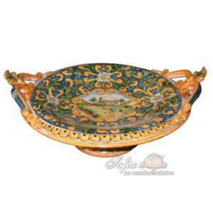 Alzata Ø 30 decoro riccioli c/paesaggio
