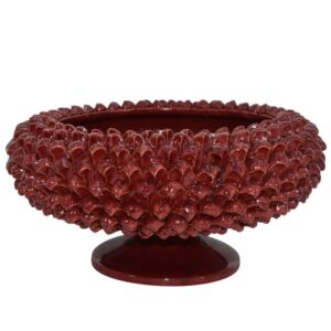 Alzata a pigna tonda 1°M Ø 26 linea bordeaux