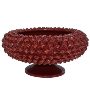 Alzata a pigna tonda 2°M Ø 33 linea bordeaux