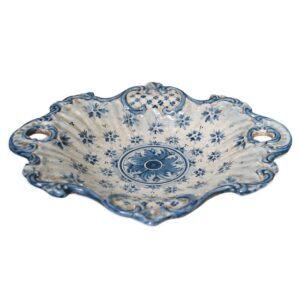 Centrotavola barocco 2° M 38x33 linea stars mono blu