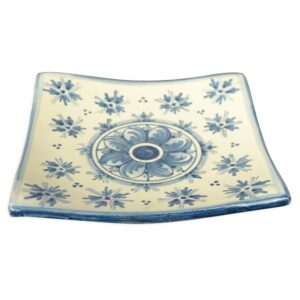 Ciotola quadrata 13x13 linea stars mono blu