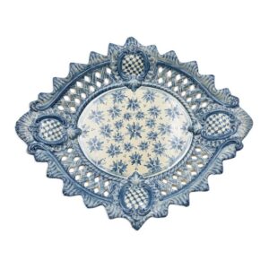 Centrotavola traforato 2° M 42x30 linea stars mono blu