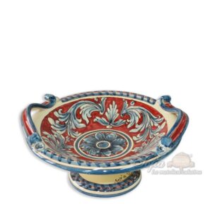 Alzata Ø 20 ornato blu/bordeaux