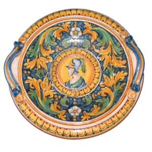 Centrotavola Ø 40 ornato calatino c/figurato