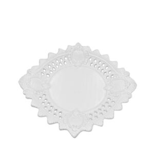 Centrotavola traforato 2° M 42x30 white line