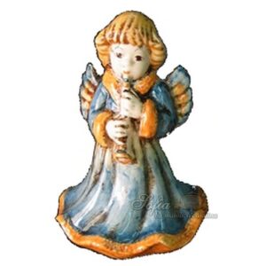 Angelo appoggio flauto h 18 blu/arancio